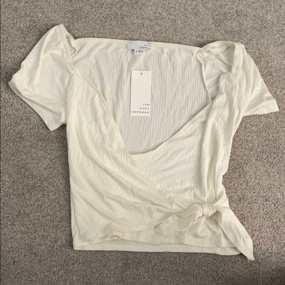 Ten Sixty Sherman White Crop Top